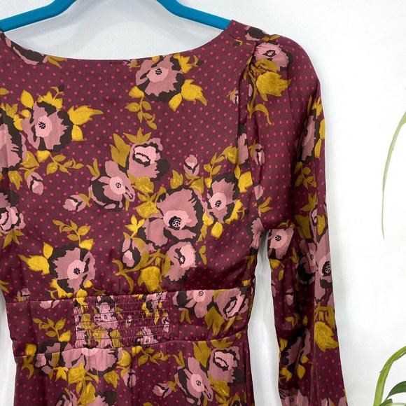 NEW Free People Morning Light Mini Dress Sz 0 - Picture 7 of 8